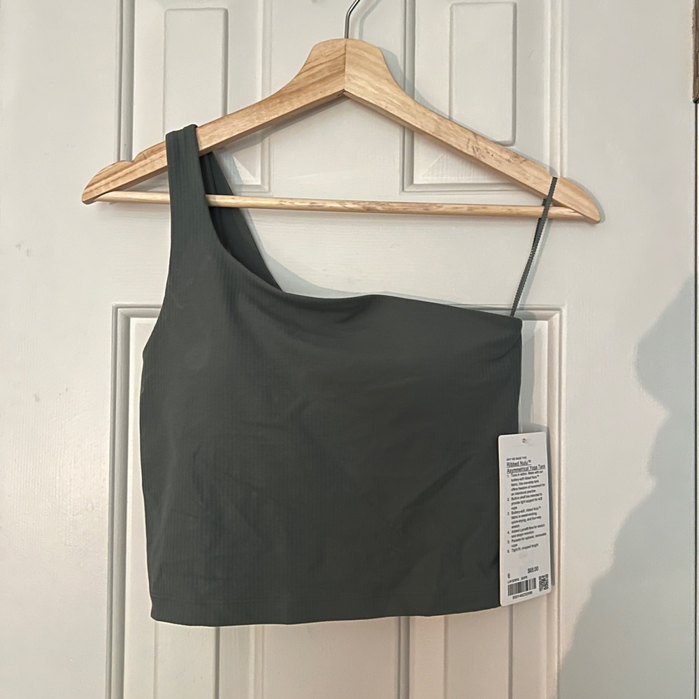 Lululemon Ribbed Nulu Asymmetrical Yoga Tank